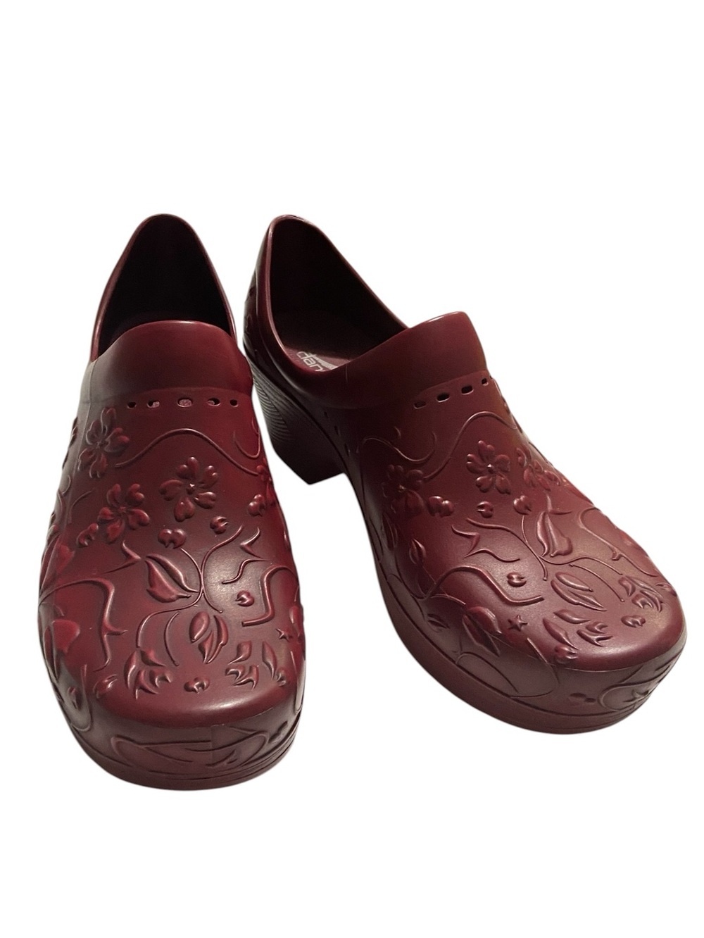 Dansko Pixie Molded Eva Floral Embossed Slip Resistant Clogs Professional - Picture 16 of 16